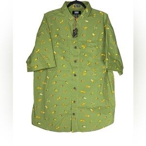 Duluth Trading Co. Alaskan Hardgear Shirt Mens L Tall Sandstone 55 Relaxed Fit